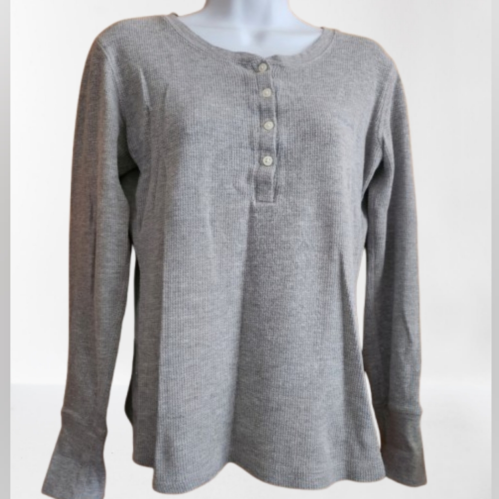 Reebok Textured Gray Crew Neck Sweater Size M